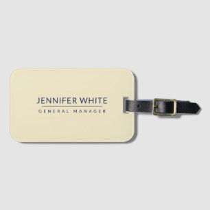 Minimalistisch Elegant Modernes Schlicht Gepäckanhänger