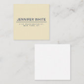 Minimalistisch Elegant Modernes Schlicht Mitteilungskarte (Vorne/Hinten)