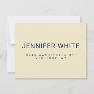Minimalistisch Elegant Modernes Schlicht RSVP Karte