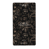 Minimalistisch Elegant Modernes Schwarzes Blau (Vorne)