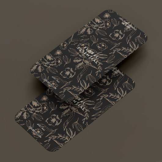 Minimalistisch Elegant Modernes Schwarzes Blau