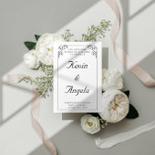 Minimalistisch Elegant Modernes Weeding Einladung