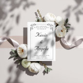 Minimalistisch Elegant Modernes Weeding Einladung