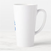 Minimalistisch Elegant Professionell Monogramm Bla Milchtasse (Rechts)