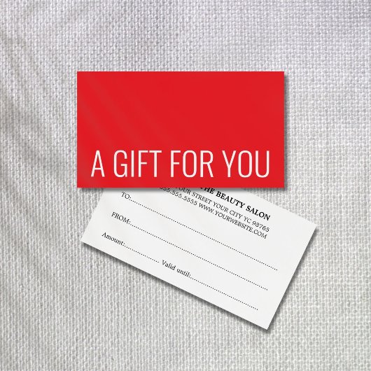 Minimalistisch Elegant Red White Bold