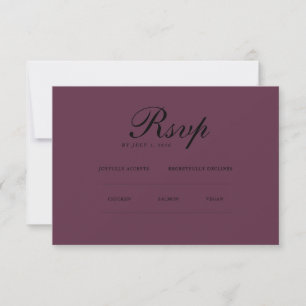 Minimalistisch Elegant RSVP & QR Website Karte