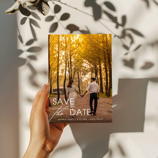 Minimalistisch Elegant Save the Date Einladung