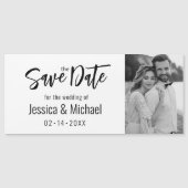 Minimalistisch Elegant Save the Date Magnetkarte (Vorderseite)