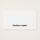 Minimalistisch Elegant Schwarz-weiß Danke (Rückseite)