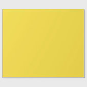 Minimalistisch Elegant Solid Chic Banana Gelb Schl Geschenkpapier (Flach)