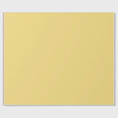 Minimalistisch Elegant Solid Chic Jasmine Yellow S Geschenkpapier (Flach)