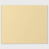 Minimalistisch Elegant Solid Chic Peach Gelb Schli Geschenkpapier (Flach)