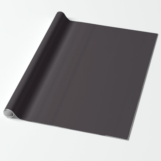 Minimalistisch Elegant Solid Iron Gray Schlicht Geschenkpapier (Ungerollt)