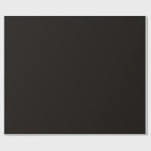 Minimalistisch Elegant Solid Leather Black Schlich Geschenkpapier (Flach)