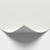 Minimalistisch Elegant Solid Pearl White Schlicht Geschenkpapier (Ecke)