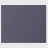 Minimalistisch Elegant Solid Slate Gray Schlicht Geschenkpapier (Flach)