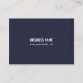 Minimalistisch Elegant Texture Blue Consultant Visitenkarte (Vorderseite)