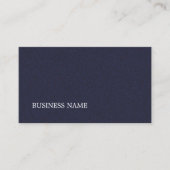 Minimalistisch Elegant Textured Blue Consultant Visitenkarte (Vorderseite)