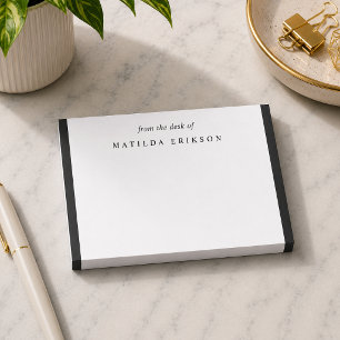Minimalistisch Elegant Von Schreibtisch Monochrom Post-it Klebezettel