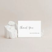 Minimalistisch Elegant Wedding Vielen Dank Dankeskarte