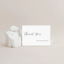 Minimalistisch Elegant Wedding Vielen Dank