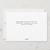 Minimalistisch elegante 10-Bilder-Raster-Osterfami Feiertagskarte (Rückseite)