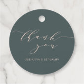 Minimalistisch Elegante Aquamarine Pinakothek Züst Geschenkanhänger (Rückseite)