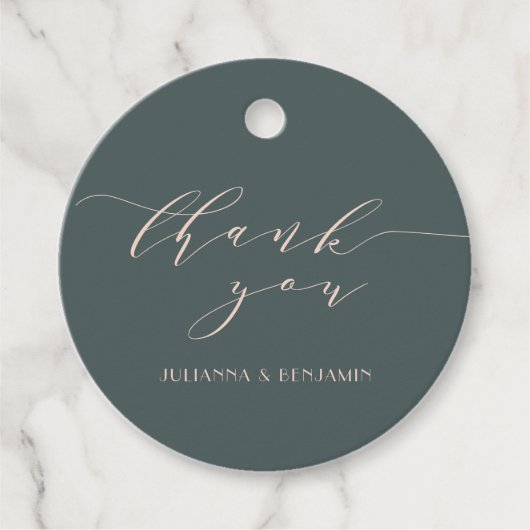 Minimalistisch Elegante Aquamarine Pinakothek Züst Geschenkanhänger (Vorderseite)