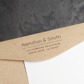 Minimalistisch Elegante Berufliche Rücksendeadress Permastempel