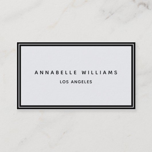 Minimalistisch Elegante Boutique Schwarzes Pastel  Visitenkarte (Vorderseite)
