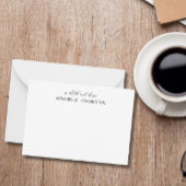 Minimalistisch Elegante Einfache Personalisierte M Mitteilungskarte