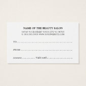 Minimalistisch Elegante Highlights (Rückseite)