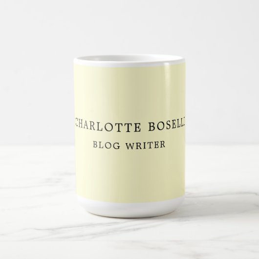 Minimalistisch Elegante klassische Berufliche Crem Kaffeetasse (Mittel)