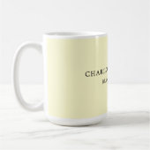 Minimalistisch Elegante klassische Berufliche Crem Kaffeetasse (Links)