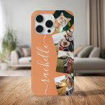 Minimalistisch Elegante Personalisierte Fotomateri Case-Mate iPhone Hülle<br><div class="desc">Minimalistischer eleganter Personalisierter Foto Collage iPhone Case</div>