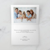 Minimalistisch Elegante Pine Tree Weihnachten 2 Fo (Innenseite)