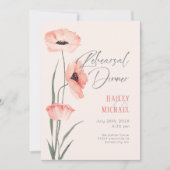 Minimalistisch Elegante Probe Abendessen Einladung (Vorderseite)