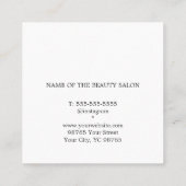 Minimalistisch Elegante Rose Empfehlungskarte (Rückseite)