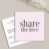 Minimalistisch Elegante Rose Frische Pasta machen Empfehlungskarte