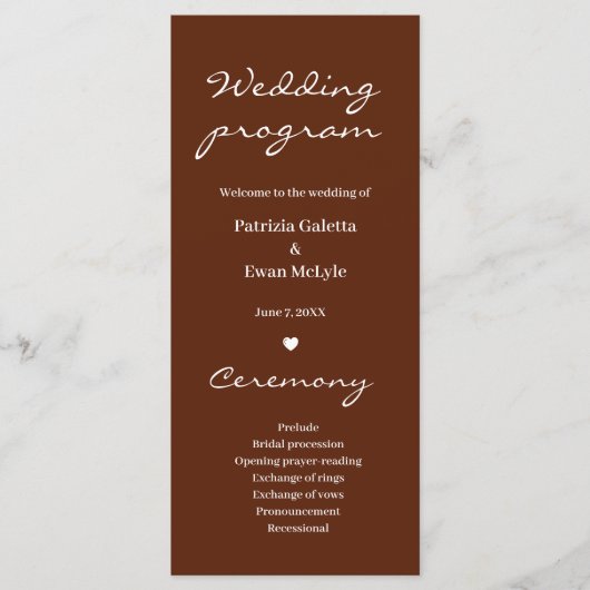 Minimalistisch Elegante Rosmarine Programm (Vorderseite)