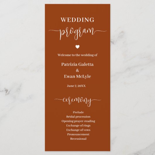 Minimalistisch Elegante Rosmarine Programm (Vorderseite)