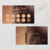 Minimalistisch Elegante Salon & Barbershop Loyalit Treuekarte (Vorne/Hinten)
