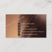 Minimalistisch Elegante Salon & Barbershop Loyalit Treuekarte (Rückseite)