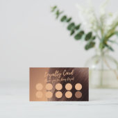 Minimalistisch Elegante Salon & Barbershop Loyalit Treuekarte (Stehend Vorderseite)