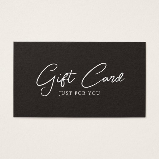 Minimalistisch Elegante Schwarz-weiße Beauty Salon (Vorderseite)