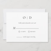 Minimalistisch Elegante UAWG Einfach Schwarz-weiß Einladung (Vorderseite)