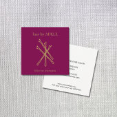 Minimalistisch Elegante Wine tasting in der Fattor Quadratische Visitenkarte