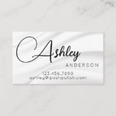 Minimalistisch Eleganter Beruflicher Salon Visitenkarte (Rückseite)