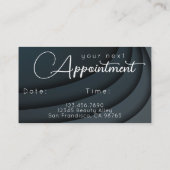 Minimalistisch Eleganter Beruflicher Salon Visitenkarte (Rückseite)