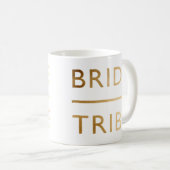 Minimalistisch eleganter Brautstamm Imitate Goldte Kaffeetasse (VorderseiteRechts)